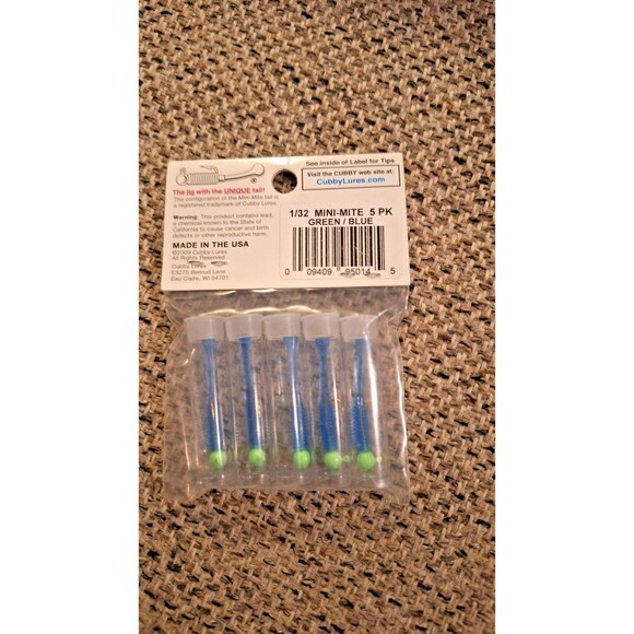 Cubby Mini Mite Fishing Equipment, Blue/Green 1/32 - Picture 4 of 6